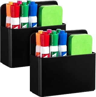 2 Pcs Magnetic Dry Erase Marker Holder for Whiteboar...