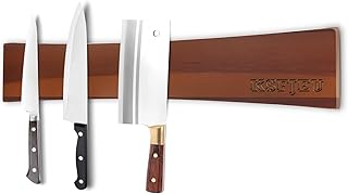 20 Inch Magnetic Knife Holder for Wall,Acacia Wood D...