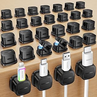 30-Pack Magnetic Cable Clips Cord Organizer,Cable St...