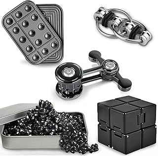 5 Pcs Fidget Toys for Adults & Teens Magnetic Putty Beads Cool Gadgets Slid