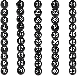 50 Magnetic Numbers, Magnets with Number for Dry Era...