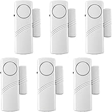 6 Pack Door Window Alarm, Magnetic Burglar Alert Sen...