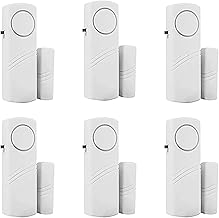 6 Pack Window Alarm Door Magnetic Sensor Alarm for H...