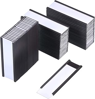 60 Pcs Magnetic Label Holders with Magnets 1x3 Inche...