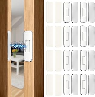 8 Pack Magnetic Cabinet Door Catch, No Drill Adhesiv...