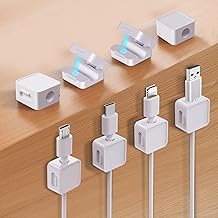 8Pack Cable Organizers, Magnetic Cable Clips, Magnet...