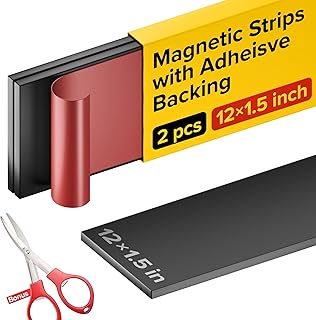 Adhesive Magnetic Strip for Knives Kitchen with Mult...