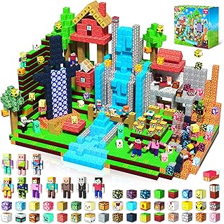 Annexfun 464PCS Magnetic Blocks with 10 Action Figur...