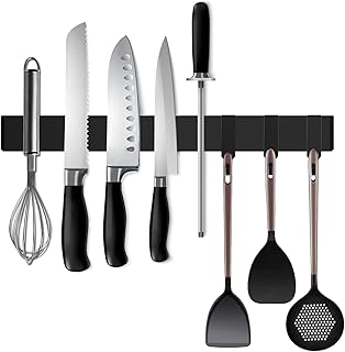 Black Magnetic Knife Strip for Refrigerator - Larger...