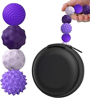 BUSOHA Silicone Fidget Balls - 4 Pack Fidget Toys Adults Sensory Toys Stress Bal