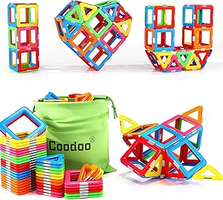Coodoo Upgraded Magnetic Blocks Tough Tiles STEM Toy...