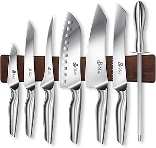 DDF iohEF Knife Set with Knife Strip, 8 Piece Profes...