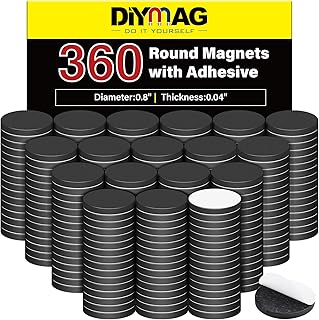 DIYMAG Magnets with Adhesive Backing, 360Pcs Diamete...