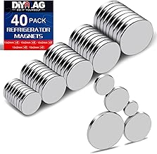 DIYMAG Small Rare Earth Magnets, 40 Pack, 5 Sizes - Neodymium Magnets for R
