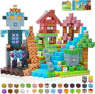 EchoPlan 150PCS Magnetic Blocks, Magnetic Building B...