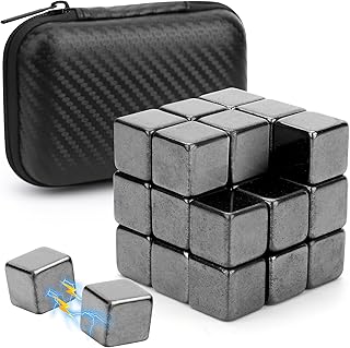 Fidget Balls Magnet Toy for Adults, Square Black Magnetic Stones, Magnet Hand Ro