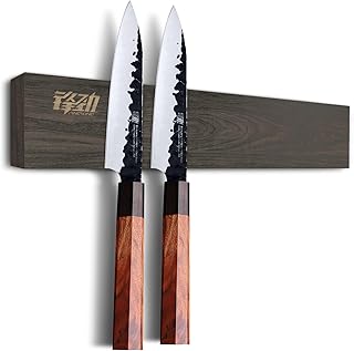 FINDKING Ash Wood Magnetic Knife Strip, Wall Mounted...