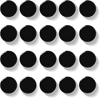 Fridge Magnets, 20PCS Black Small Round Cute Heavy D...