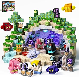GobiDex 100PCS Magnetic Building Blocks with 8PCS Ac...