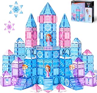 GobiDex 100PCS Magnetic Tiles Princess Toys for Girl...