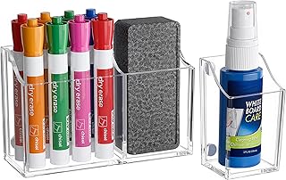 HBlife Magnetic Dry Erase Marker Holder Set for Whit...