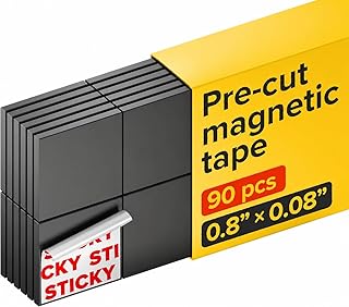 Hyper-Sticky Magnets with Adhesive Backing - 90pcs 0...
