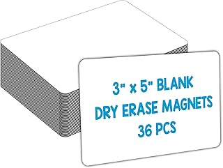 IMAGAME Dry Erase Magnets, Blank Magnetic Dry Erase ...