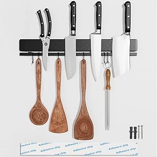 Inch Magnetic Knife Holder for Wall, Adhesive Knife ...