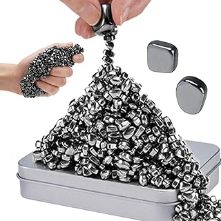JUNYANG Magnetic Balls, 600+ Mini Magnetic Putty, with 2 Large Smooth Magnetic B