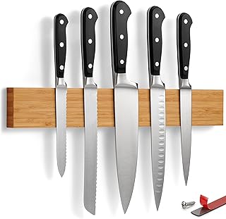 LARHN Magnetic Knife Holder for Wall or Fridge - No-...