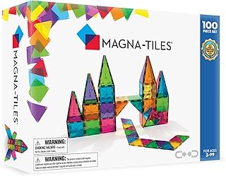 MAGNA-TILES Classic 100-Piece Magnetic Construction ...