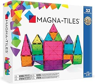 MAGNA-TILES Classic 32-Piece Magnetic Construction S...