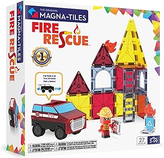 MAGNA-TILES Fire Rescue 27-Piece Magnetic Constructi...