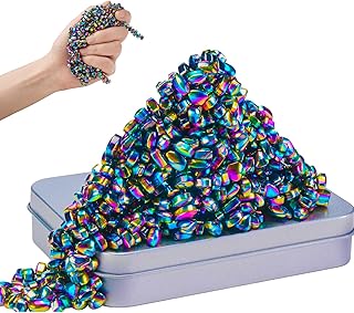 Magnetic Balls Over 550 PCS Mini Rainbow Magnetic Putty, with Smooth Magnetic Be
