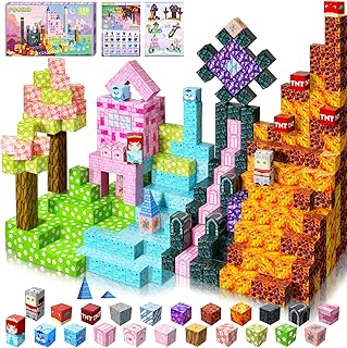 Magnetic Blocks - 150PCS Magnetic Building Blocks, S...