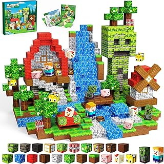 Magnetic Blocks Toys for Kids, 100PCS Magnetic Build...