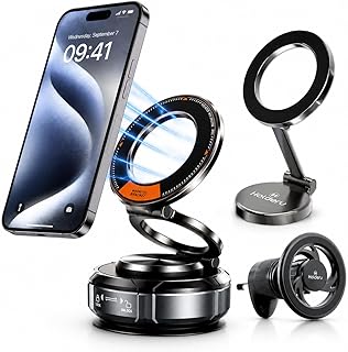 Magnetic Car Phone Mount for MagSafe – 3 Holder Bund...