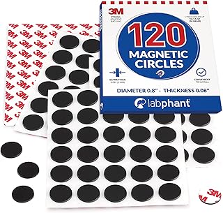 Magnetic Dots 120pcs - Round Magnets with Adhesive B...