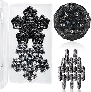 Magnetic Fidget Sphere Magnets Balls - Crystal Black Holographic Glitter -
