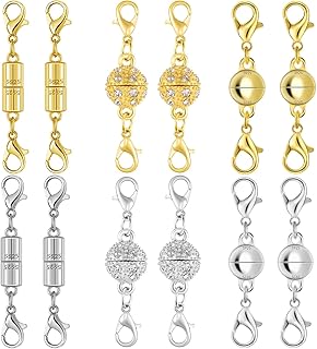Magnetic Jewelry Clasps, Crystal Ball Connectors wit...