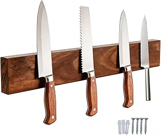 Magnetic Knife Holder for Wall, 20 Inch Acacia Wood ...