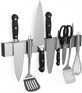 Magnetic Knife Holder for Wall, No Drilling Magnetic...