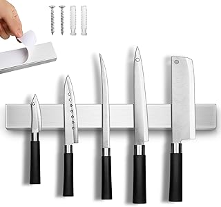 Magnetic Knife Holder for Wall, No Drilling Magnetic...