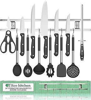 Magnetic Knife Holder for Wall - Stainless Steel Kni...