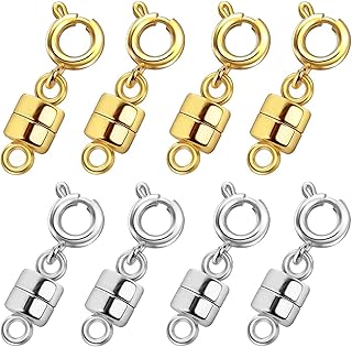 Magnetic Necklace Clasps and Closures 18K Gold and S...