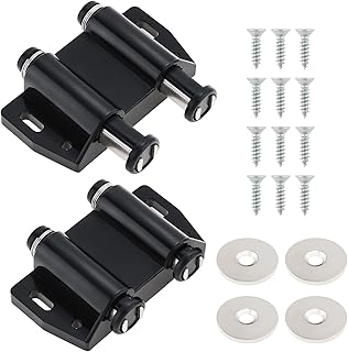 Magnetic Touch Latch, 2 Pack Cabinet Push Open Doubl...