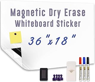 Magnetic Whiteboard Sticker - Adhesive Backing 36'' ...