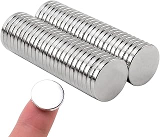 MIN CI 50 Pcs Super Strong Neodymium Disc Magnets, 15mm x 2mm Tiny Small Ma