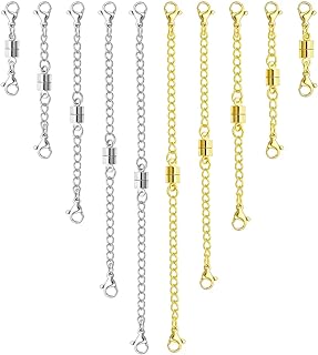 MKCYD Necklace Extender with Magnetic Clasps, Gold a...
