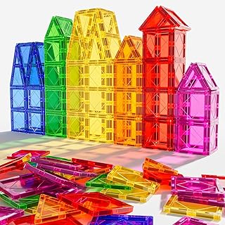 Mruikeny Magnetic Tiles Building Blocks for 3 4 5 6 ...